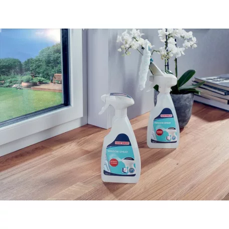 LEIFHEIT 51165 ablaktisztító, szórófejjel és törlőfejjel, huzattal, 500ml