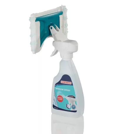 LEIFHEIT 51165 ablaktisztító, szórófejjel és törlőfejjel, huzattal, 500ml