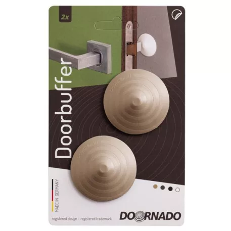 DOORBUFFER kilincsütköző, öntapadós,  műanyag,  bézs