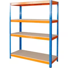   RAT60 HD állvány, fém, 4 polc, 1800x1800x600 mm, max. 600 kg/polc