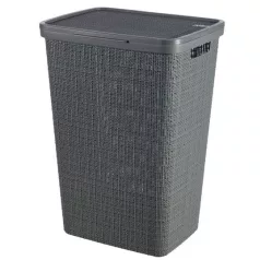  Curver® JUTE kosár, 58L, szürke, 34x43x60 cm, mosásra, mosoda