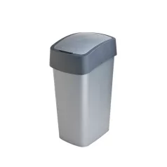   Curver® PACIFIC FLIP BIN 45L, 37,6x29,4x65,3 cm, antracit/szürke szemeteskuka