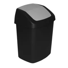   Curver® SWING BIN szemetes, 15L, 24,8x30,6x41,8 cm, fekete/szürke