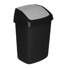   Curver® SWING BIN szemetes, 25L, 27,8x34,6x51,1 cm, fekete/szürke