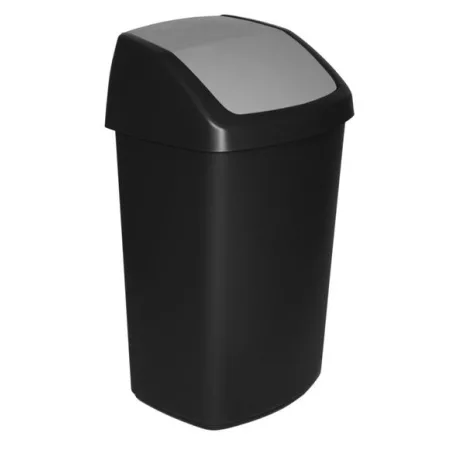 Curver® SWING BIN szemetes, 50L, 34x40,6x66,8 cm, fekete/szürke
