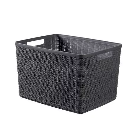 Basket Curver® JUTE L, 20L, sötétszürke, 28x36x23 cm