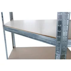   Sarokpolc Racks RAT80, fém, MDF, 5 polcos, 180x90x40 cm, max. 150 kg/polc