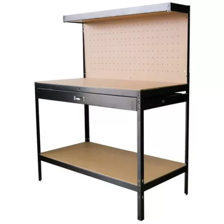 Munkaasztal Racks DWB60, 1x fiók, 120x60x150 cm, max. 230 kg