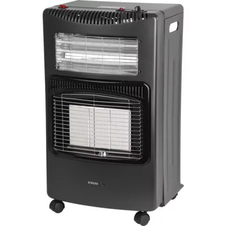 Fűtőtest Strend Pro LQ-HE01F, 4,2 kW, gáz + elektromos, szoba, összecsukható, nyomásszabályozóval és