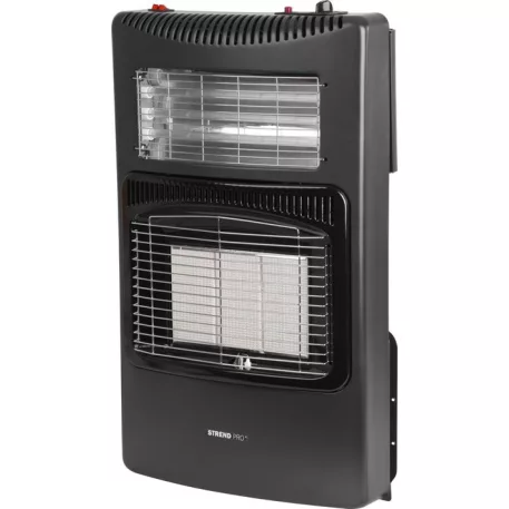 Fűtőtest Strend Pro LQ-HE01F, 4,2 kW, gáz + elektromos, szoba, összecsukható, nyomásszabályozóval és