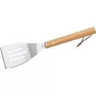 Fordítólapát Strend Pro Grill, grillezéshez, rozsdamentes acél, fa nyéllel, 41 cm