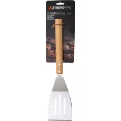   Fordítólapát Strend Pro Grill, grillezéshez, rozsdamentes acél, fa nyéllel, 41 cm