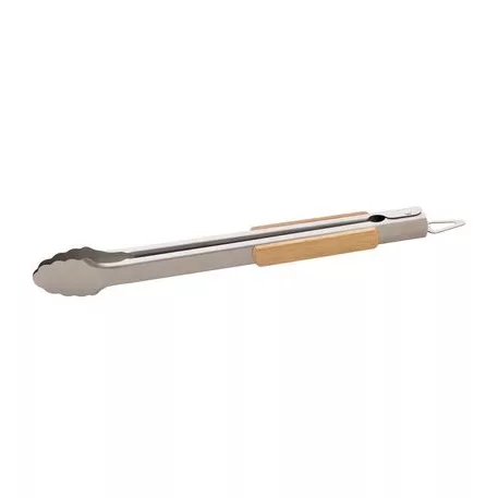 Fogó Strend Pro Grill, grillezéshez, rozsdamentes, fa nyéllel, 4,3x38-42 cm
