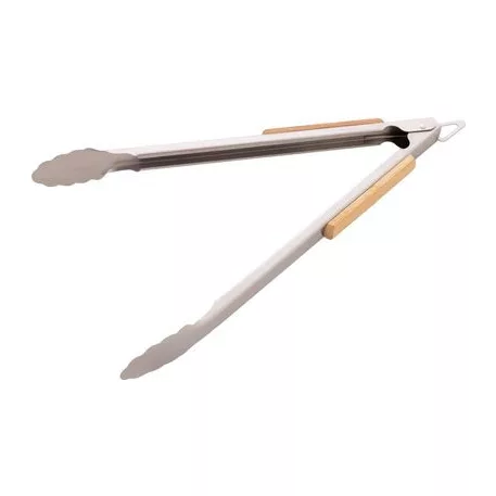 Fogó Strend Pro Grill, grillezéshez, rozsdamentes, fa nyéllel, 4,3x38-42 cm