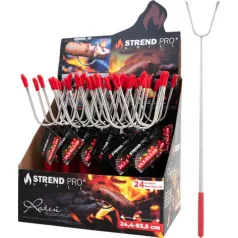   Nyárs Strend Pro Grill, sütéshez, teleszkópos, 25-88 cm, Sellbox 24 db