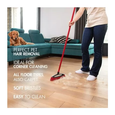 Seprű Vileda Always Clean Pet Pro, puha gumi sörték