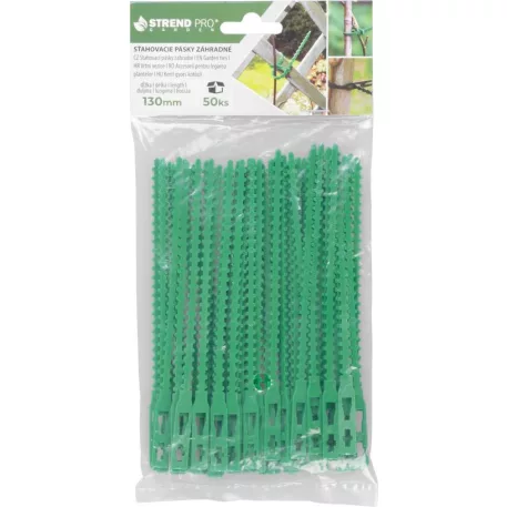 Kötözőszalag Strend Pro, növényekhez, csomag. 50 db, zöld, 130 mm