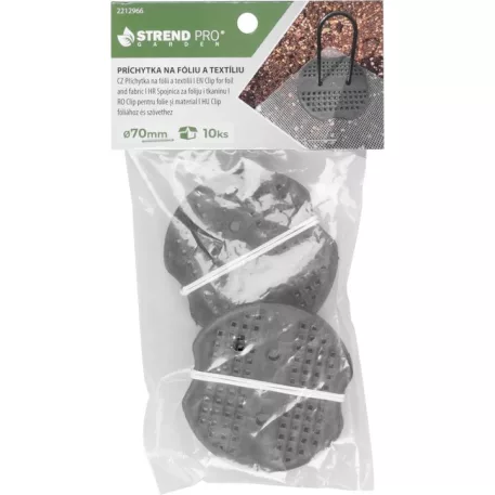 Rögzítő Strend Pro, fóliához és textíliához, rögzítő, kerti, 7 cm, csomag 10 db