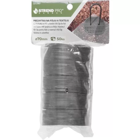 Rögzítő Strend Pro, fóliához és textíliához, rögzítő, kerti, 7 cm, csomag 50 db