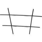 Strend Pro rács, virág- és növénytartó, fekete, 30,5x56,5 cm