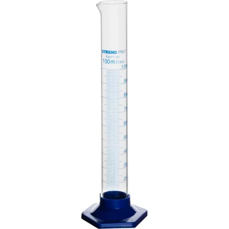 Henger Strend Pro, 100 ml, mérőhenger, üveg