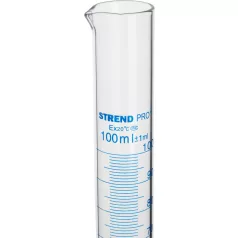 Henger Strend Pro, 100 ml, mérőhenger, üveg