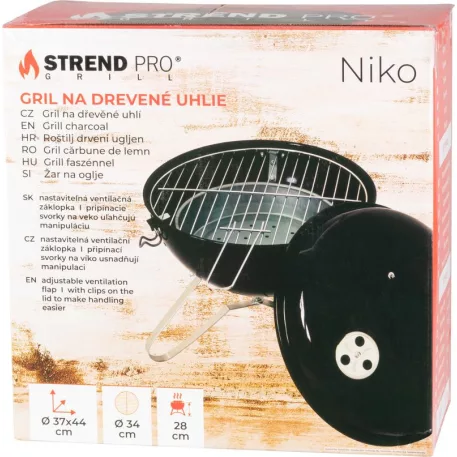 Strend Pro Niko BBQ faszenes grillsütő 37x43 cm