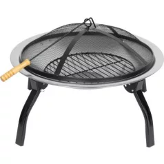 Tűzrakóhely Strend Pro Mara, BBQ, fém, kerek, 57x57x40 cm