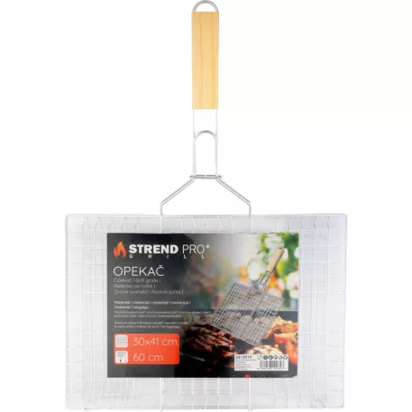 Strend Pro Grill, hússütő fa nyéllel, 41x60x1,5 cm