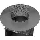 Grill Strend Pro Fiesta, fekete, acél, 75 cm átmérőjű, tűztérrel