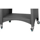 Grill Strend Pro Fiesta, fekete, acél, 75 cm átmérőjű, tűztérrel