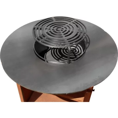 Strend Pro Grill Fiesta, rozsdabarna bevonatú, acél, 100 cm átmérőjű, tűztérrel