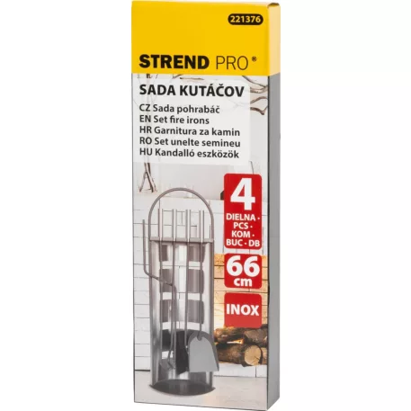 Kandaló Szett, 4 darabos, 66 cm, Rozsdamentes