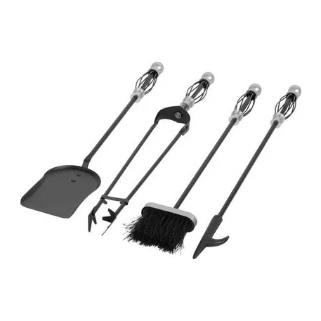 Kandaló Szett, 5 darabos, 66 cm, Nikkelezet