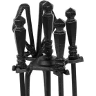 Kandaló Szett, 4 darabos, Fekete, 60 cm