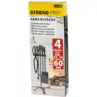 Kandaló Szett, 4 darabos, Fekete, 60 cm