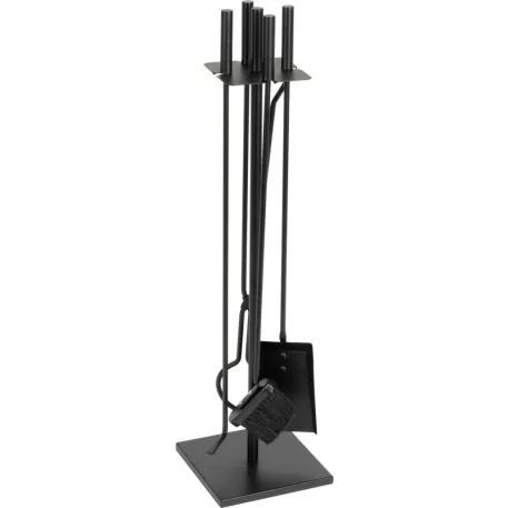 Kandaló Szett, 5 darabos, Fekete, 81 cm