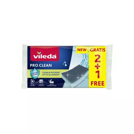 Vileda Pro Clean szivacs, 2+1 db-os kiszerelés