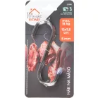 Húshorog MagicHome, 3 db-os csomag, rozsdamentes acél, 12x7,5 cm, átm. 5 mm