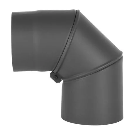 Füstcső Könyök, Hs.Ex 90/150 /1,5 mm, Állítható Szög