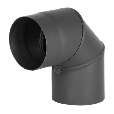 Füstcső Könyök, Hs.Ex 90/150 /1,5 mm, Állítható Szög