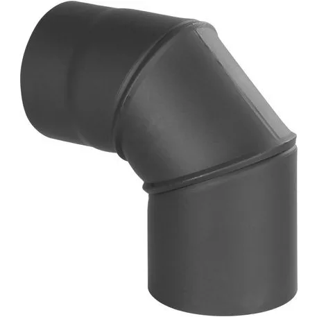 Füstcső Könyök, Hs.Ex 90/130 /1,5 mm, Állítható Szög