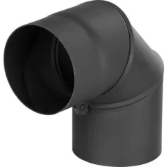 Füstcső Könyök, Hs.Ex 90/130 /1,5 mm, Állítható Szög