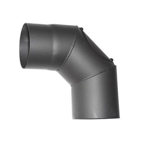 Füstcső Könyök Hs.Co 90/160 /2.0 mm, Tisztító Lyukkal