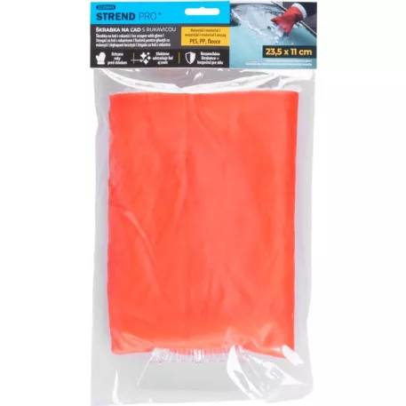 Jégkaparó Strend Pro, szigetelt kesztyűvel, 23,5x11 cm