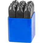 Számbeütő 9 db 10 mm (Számok 1 - 9)