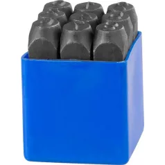 Számbeütő 9 db 12 mm (Számok 1 - 9)