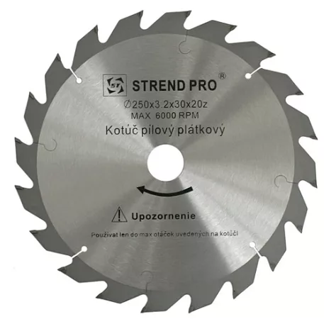 Körfűrészlap fához 250x3,2x30 20 fogú