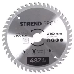 Strend Pro TCT 160 x 2,2 x 20/16 mm 48T, körfűrészlap