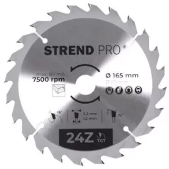 Strend Pro TCT 165 x 2,2 x 20/16 mm 24T, körfűrészlap
